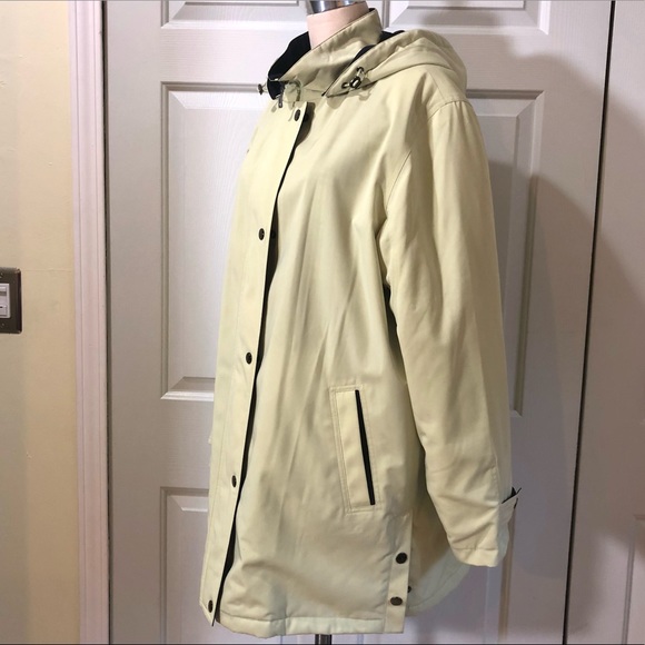 Liz Claiborne Hoodie Pockets Zip Snaps Jacket Coat Mint Green Size XL - Picture 5 of 15